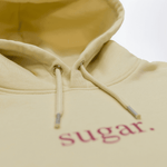 Zoom sur impression Sugar hoodie jaune